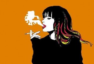 Smoker. Dimensión libre en programa Paint. Año 2009.