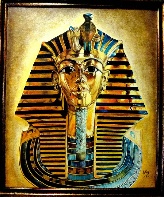 Máscara de Tutankamón en Chile