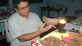 Expertos investigan piezas arqueológicas encontradas en Nicaragua