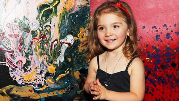 filtrar Votación Abundancia Video y fotos de una niña prodigio de 5 años que realiza obras valoradas en  13 mil dólares - Artematriz.com